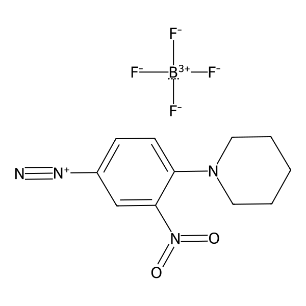Benzenediazonium, 3-nitro-4-(1-piperidinyl)-, tetrafluoroborate(1-) (1:1) (ACI) Structure