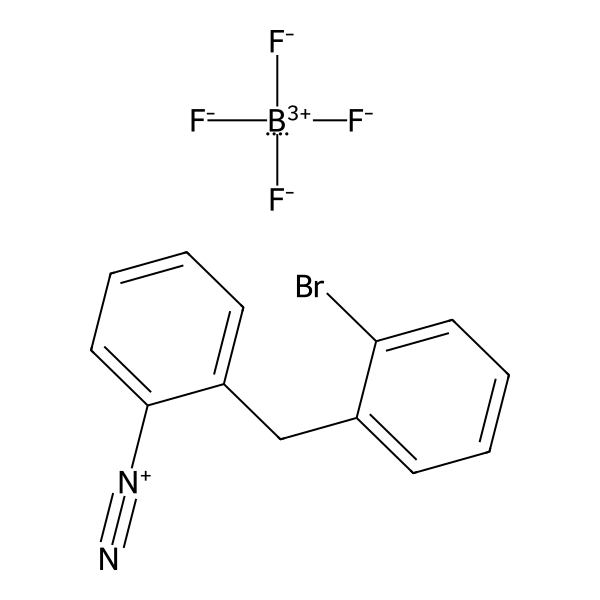 Benzenediazonium, 2-[(2-bromophenyl)methyl]-, tetrafluoroborate(1-) (1:1) (ACI) Structure